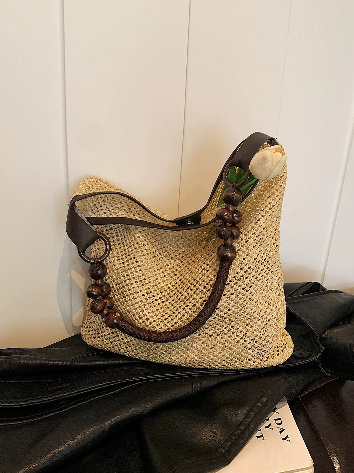 Bag Female Western Style All-Matching Seaside Beach Straw Woven Bag