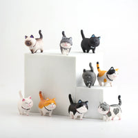 Solid Chi's Sweet Cat Cake Decoration Cute Kitten Birthday Baking Decoration Chubby Cat Toy Doll Crystal Version