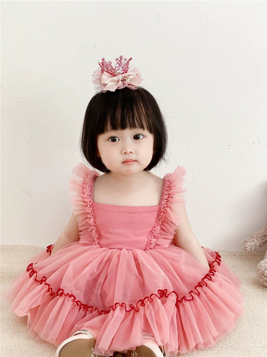 Birthday Baby Girl One-Year-Old Western Style Two-Piece Suit Princess Mega Mart Center Birthday Baby Girl One-Year-Old Western Style Two-Piece Suit Princess Mega Mart Center