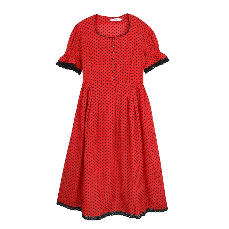 Vintage Nanjun Retro Zhaohe Dress Dress