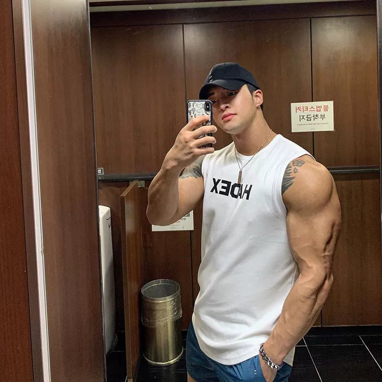Korean Style Fashion Brand Cotton Muscle Brother Sportswear Vest