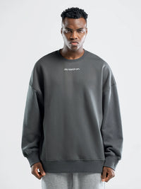 Couple Puff Print Women's Knitted Thick round Neck Sweatshirt