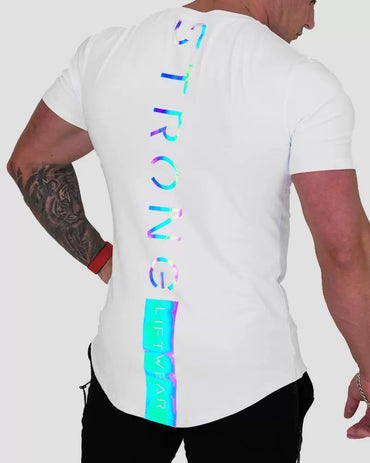 Workout Brothers Muscular Men's Color-Changing Printed Short-Sleeve Shirt