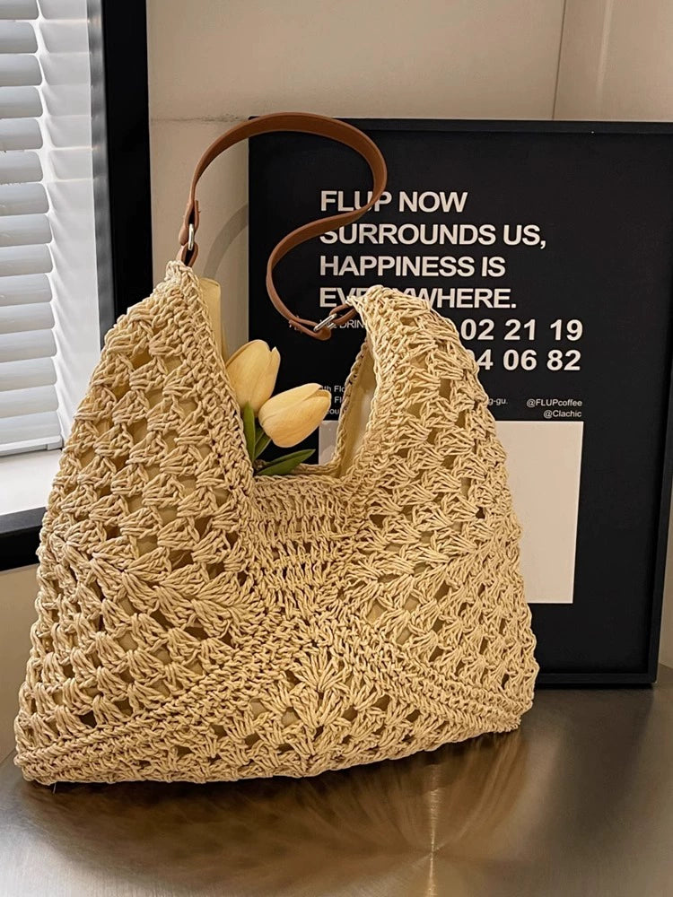 Bag Female Online Influencer French Seaside Holiday Straw Woven Bag