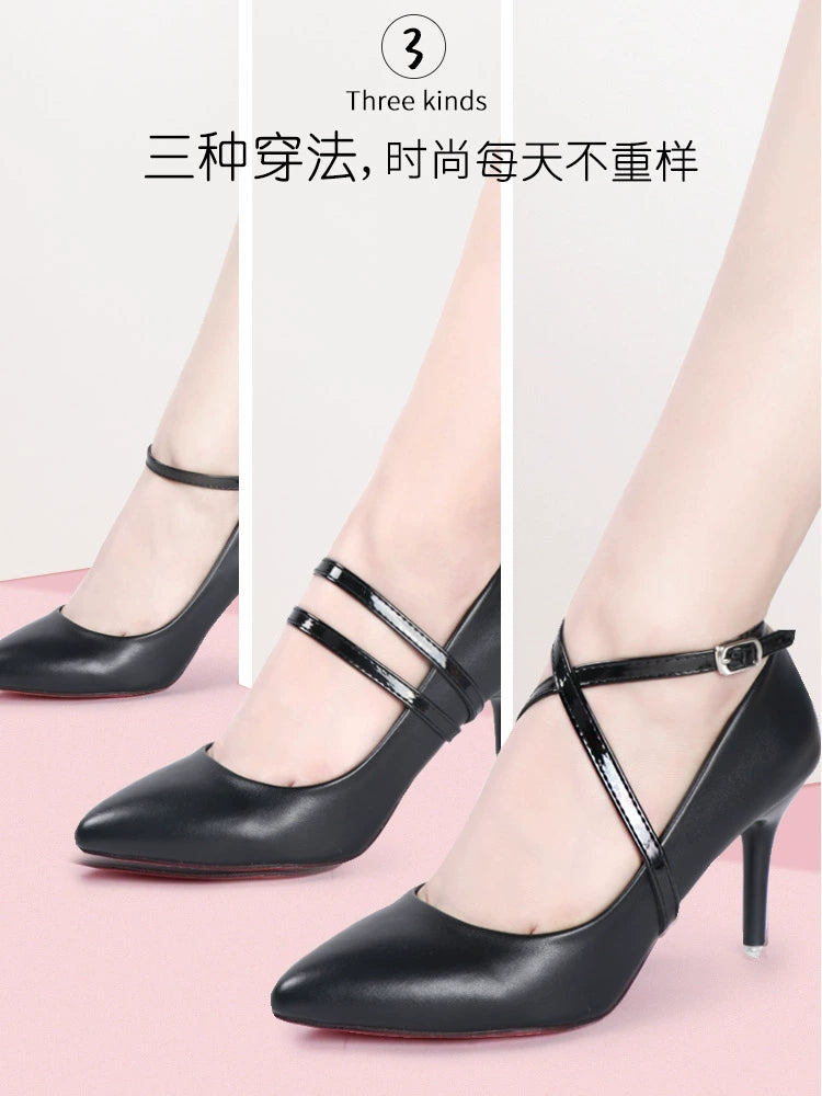 Anti-Drop Handy Gadget Lace-up Invisible High Heels