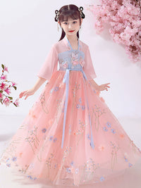 Little Girls Children's Clothes Princess Dress Autumn Hanfu