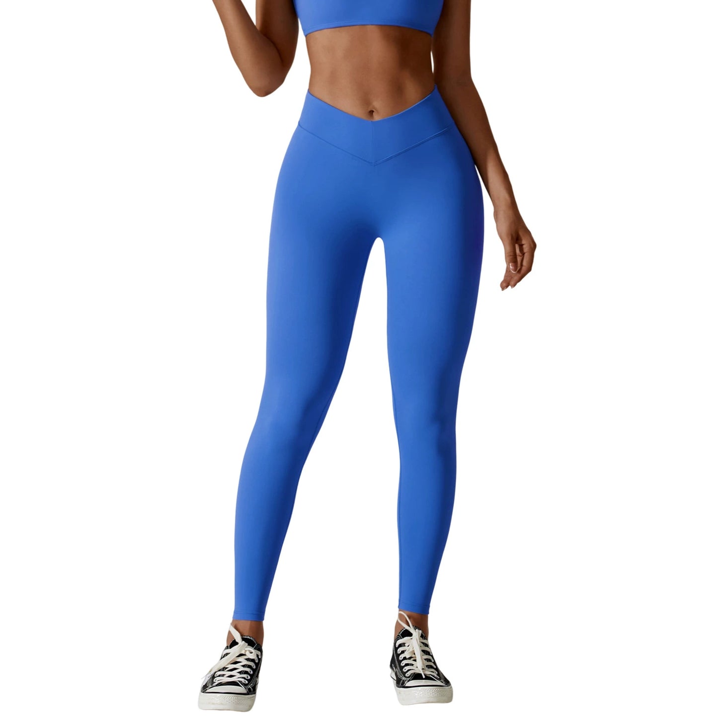 European and American High Waist Belly Holding Buttock Lifting Nude Feel Sanding Yoga Pants Quick-Drying Fitness Running Pants Outer Wear Tight Sports Pants