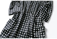 Women's Polka Dot Mulberry Silk Hepburn Dress Crepe Satin Plain