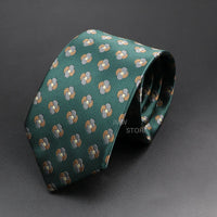 New Design Wedding Men Tie Green Wine Red Paisley Flower Animal Neckties Men Business Dropshipping Groom Collar Accessories Gift