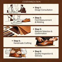 Men's dress shoes NJT-1101 New Men's Leather Shoes - Durable, Comfortable, Breathable & Stylish