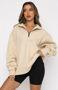 Nsangu 2023 Women Winter Hoodies Women's Casual Very Nice Top Half Zipper Pullover Long Sleeve Sweatshirt Pure Color Hoodies