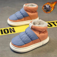 Snow Boots Men Women Winter 2024 New Lovers Plush Thick Comfortable Cotton Shoes Waterproof Anti Slip Outdoor Casual Shoes Flats