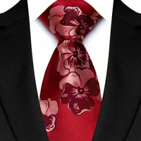 Luxury 8CM Mens Necktie Floral Paisley Classic Ties For Man Groom Jacquard Woven Neck Tie Business Wedding Party