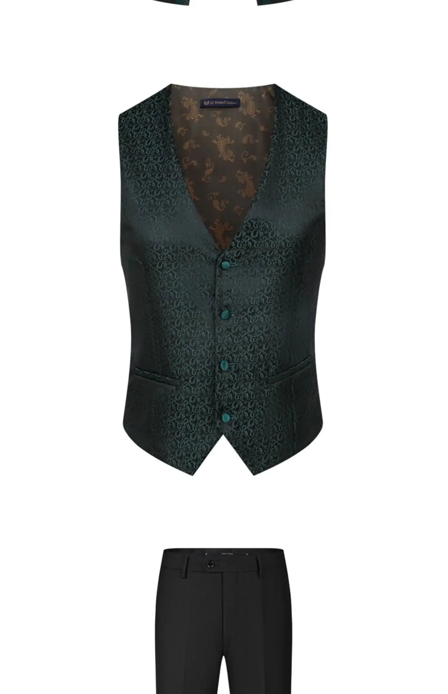 2025 New Wedding Host Performance Men's Suit Dress Three-piece Botanical Floral Pattern  Blazer  for Men with Pants and Vest