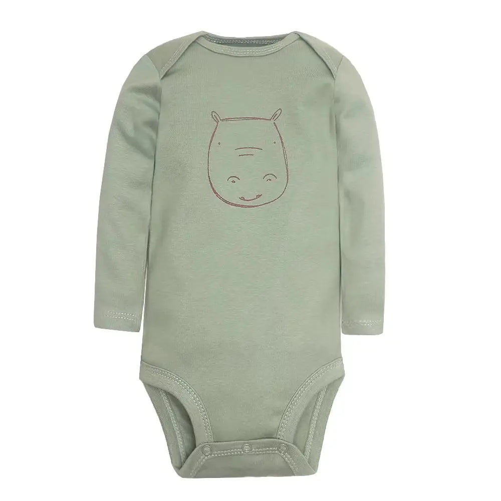 5-Pack Spring Autumn Baby Clothes Cartoon Baby Boys Long Sleeve Bodysuit Soft Cotton Outfits for 0-24 Months Infant Bebe Clothes