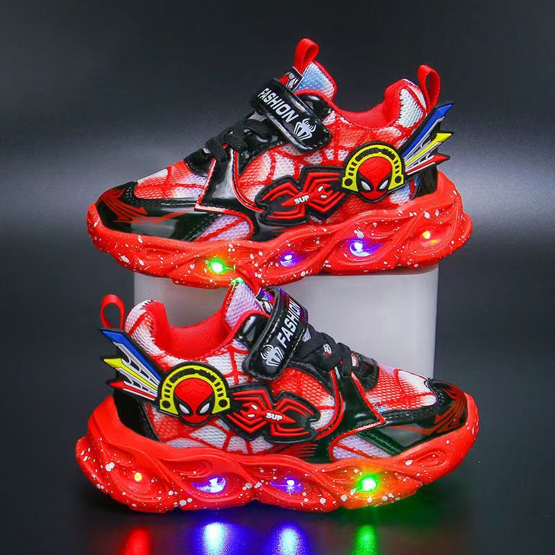 Luminous Sports Shoes With Lights Children's Casual Shoes Retro Flashing Walking Shoe Baby Girls Boys Toddler Shoes Kid Sneakers