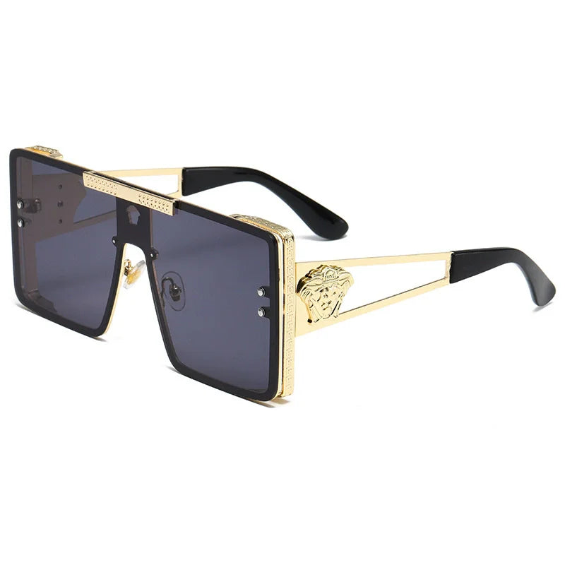 New Personality Square Big Cool Sunglasses for Men Women Fashion Retro Luxury Design Male Sun Glasses Gafas UV400 Gafas De Sol