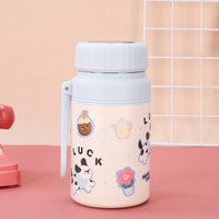 Stainless Steel Student Thermal Cup Double Wall 1000ml Insulated Cup with Filter Net Large Capacity Sports Bottle Gift