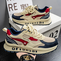 2025 spring men's new outdoor mesh sports shoes breathable comfortable soft sole casual shoes