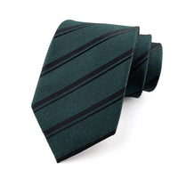 Fashion 8CM Mens Necktie Polka Dot Stripes Paisley Ties For Man Jacquard Woven Ascot Green Color Business Party Accessories