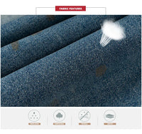 MIJKO Washed Frayed Vintage Jeans Pants Mens Straight Retro Casual Denim Trousers Cargos FJ069