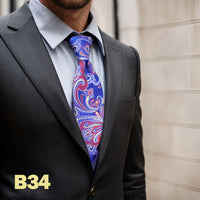 Colorful Luxury Extra Long Men's Necktie 160cm 63" Wedding Ties for Blue Navy Floral Christmas Gift Dropshipping