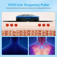 EMS Electric Neck Massager EMS Muscle Massage Stimulator Low Frequency Instrument Back Cervical Calf Patches Joints Mini Device