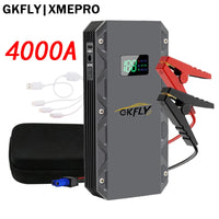 GKFLY Car Jump Starter Portable Power Bank 6000A/4000A/3000A Starting Device Car Booster Battery For Petorl Diesel Car