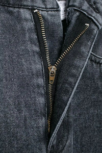 Jeans For Women 2024 Denim Solid Loose Zipper Fly Female Hole Trouser Pockets Wild Basic Commute Woman Wide Leg Long Pant