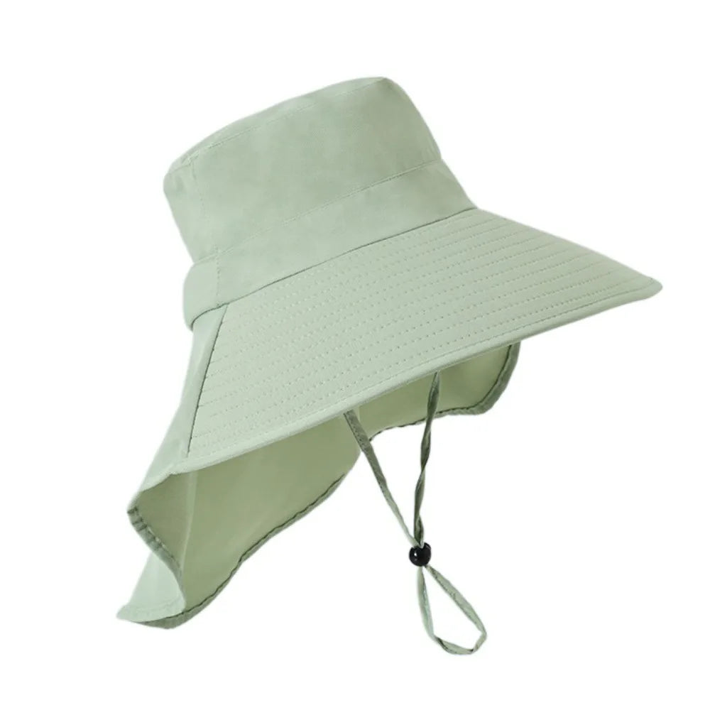 Fashion Anti-UV Wide Brim Sun Hat 50+ UPF Foldable Sun Protection Hat Outdoor Travel Women Bucket Hats Outdoor Sport