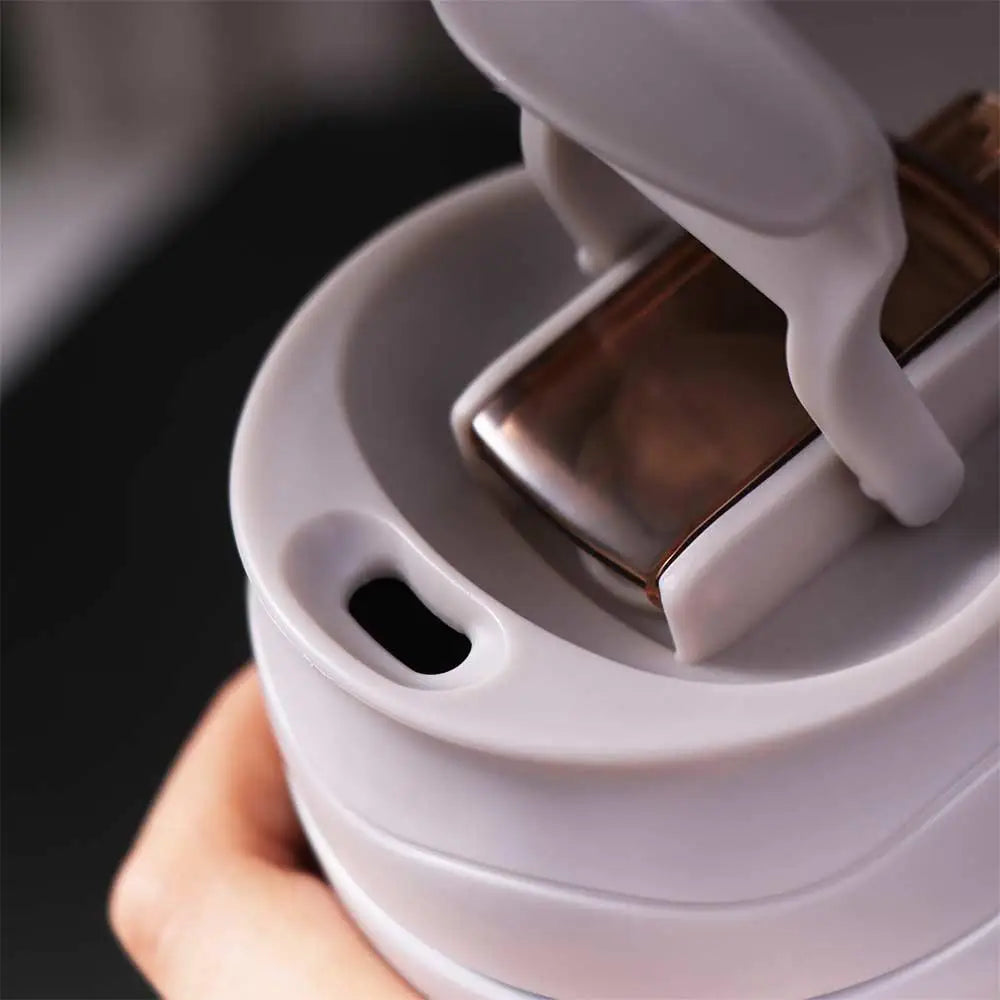 Insulated Cup Stainless Steel Coffee Thermal Mug 600ML Creative Bouncing Coffee Cup Simple Portable Tea Mug Travel