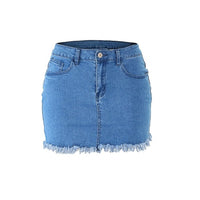 Sexy 2022 Summer New Multi-button Hip Skirt Trend Street Style Half Body Denim Skirt