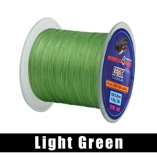 FTK 114M PE Braided Wire Fishing Line 125Yards 4 Strands 0.10mm-0.40mm 8LB-60LB Japan Incredibly Strong Multifilament Fiber Line