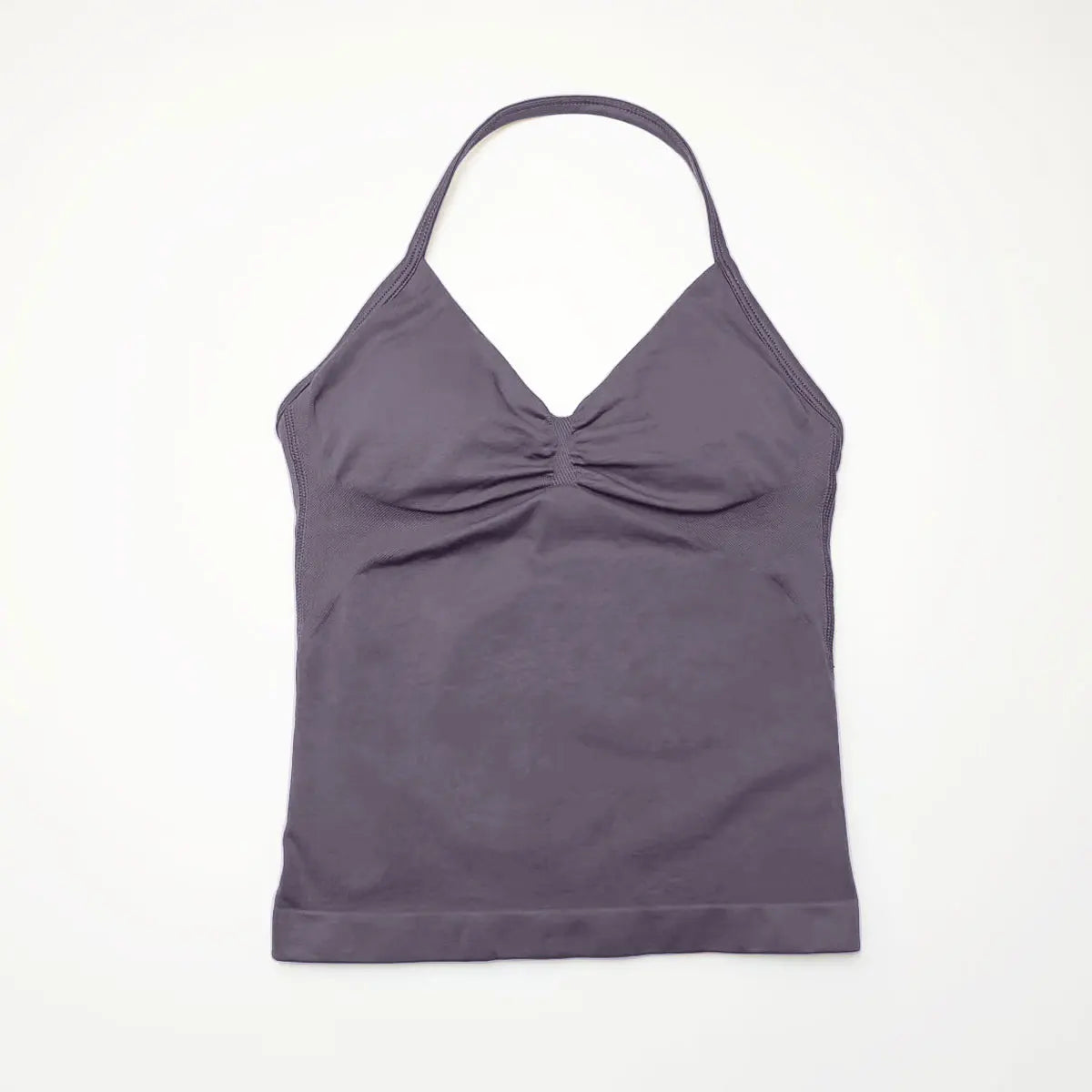 NCLAGEN Longline Strappy Top Sports Women's Yoga Vest With Built In Bra Fitness Top Gym Beautiful Back Running Workout Halter