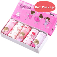 5 Pcs/Box Children Underwear Girl Soft Cotton Girls Briefs Pants Cartoon Lovely Cat Kids Underpants Breathable Panties For Girls