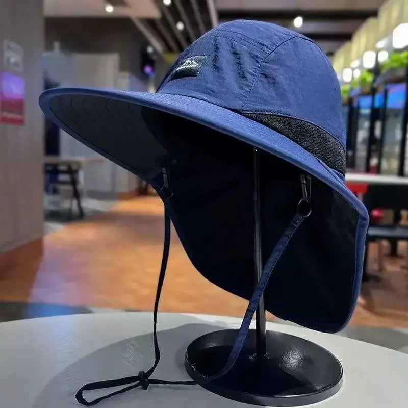 UPF Sun Protection Fisherman Hat Solid Color Lightweight Quick Drying Cap Outdoor Travel Beach Hiking for Men WomenHot