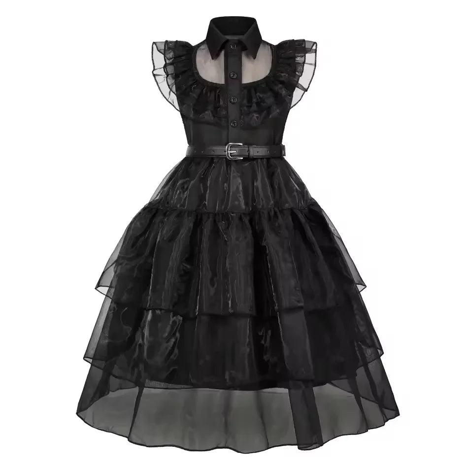 Black Dress Girls Role Playing Halloween Costume Cosplay Apparel