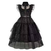 Black Dress Girls Role Playing Halloween Costume Cosplay Apparel
