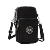 Women&#39;s Mini Shoulder Bag Oxford Waterproof Handbag Wrist Pouch Wallet Sports Cell Mobile Phone Bag Crossbody Bags for Girls