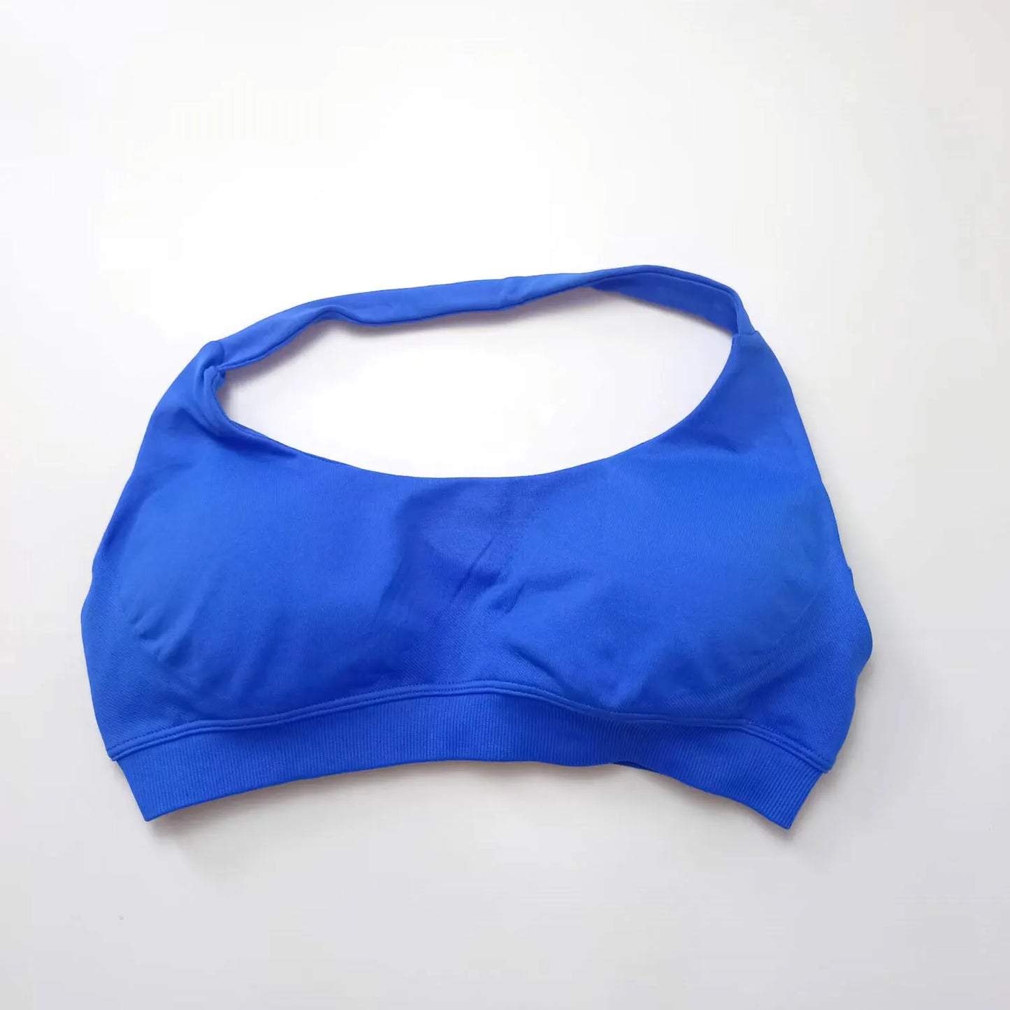 NCLAGEN Impact Sports Bra Women Seamless Halter Top High Support Push-up Open Back Gym wear Fitness Yoga Workout underwear
