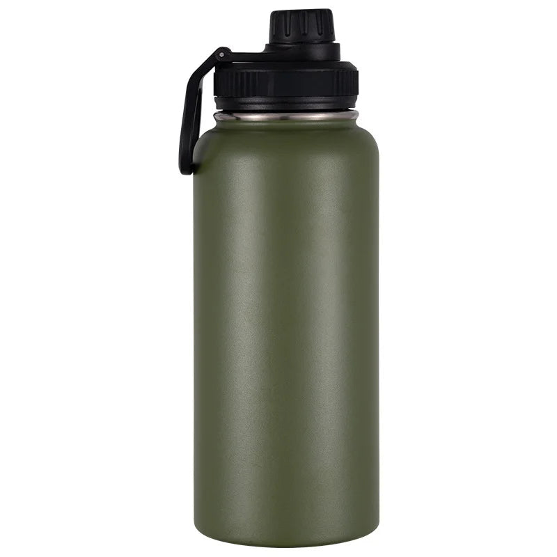 LOGO stainless steel insulated cup portable vacuum sports kettle outdoor large capacity hiking kettle space kettle insulated cup