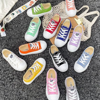5058Fashionable Spring and Autumn Breathable Children's Canvas Shoes Soft Sole Boys and Girls' Shoes Versatile Children's Cloth