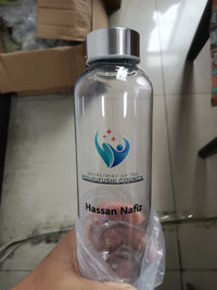 DIY Sports Water Bottles Portable 550ML Personalized Outdoor Safety Plastic Drinking Juice Cup Men Use For Gift Free Customized