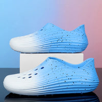 2025 Fashion single size gradient hole garden shoes outdoor beach casual shoes comfortable soft sole fashion sandals