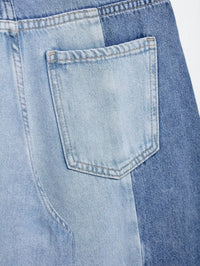 Women's Jeans 2025 Women's New Pants Women's Spliced High Waist Wide Leg Jeans