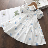 Baby Girls Casual Floral Dress New Summer Fashion Kids Princess Dresses