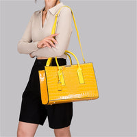 Patent Leather Women Messenger Bags Crocodile Female Crossbody Shoulder Hand Bags for Women 2022 High Quality Ladies Handbags