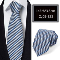 Luxury 56 Colors New Men's Tie Classic Floral Stripe Plaid 8cm Jacquard Neck Tie Necktie For Men Business Wedding Party