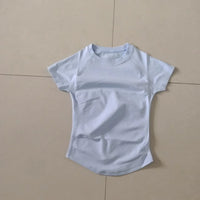 Impact L0g0DF Short Sleeve Top Women Running Sports T Shirt Summer Short Sleeve Round Neck Breathable Stretchy Gym Yoga Fitness
