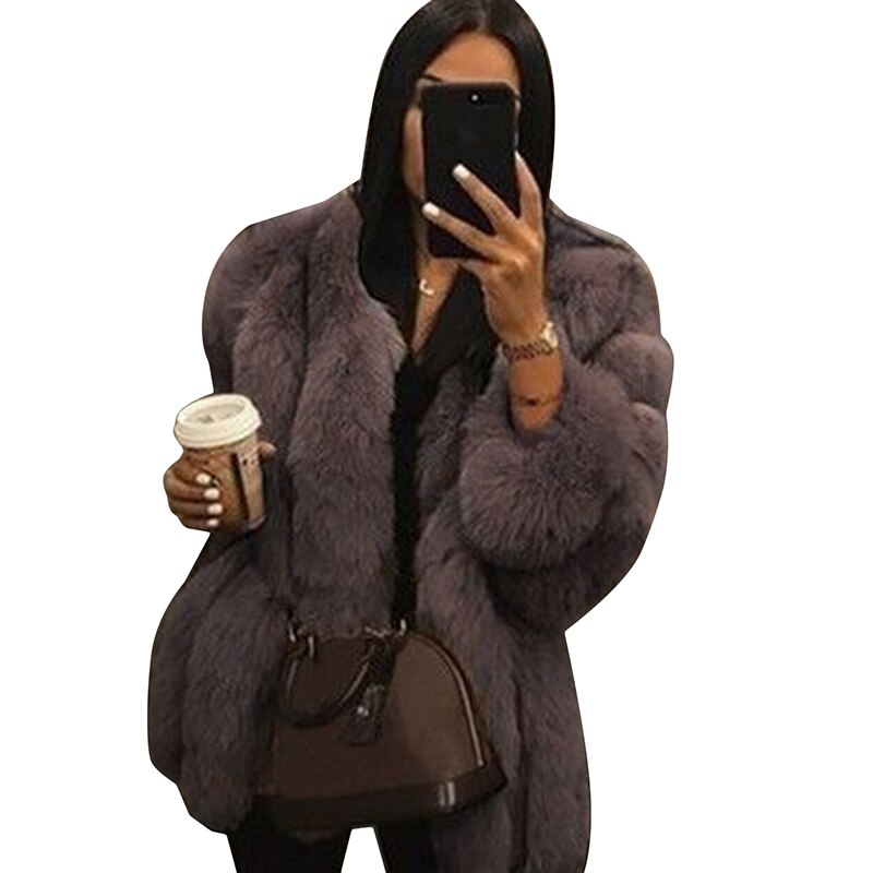 Women Coat Mink Coats Winter Top Fashion Fur Coat Elegant Thick Warm Outerwear Fake Fur Jacket Chaquetas Mujer 2021 L3